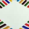 Coloured keys decorative glass bowl